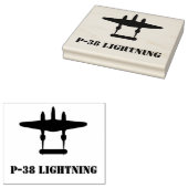 P-38稲妻 ラバースタンプ (押印)