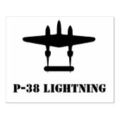 P-38稲妻 ラバースタンプ (インプリント)