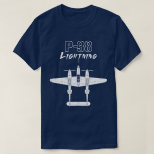 P-38稲妻 Tシャツ