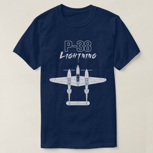 P-38稲妻 Tシャツ (デザイン正面)