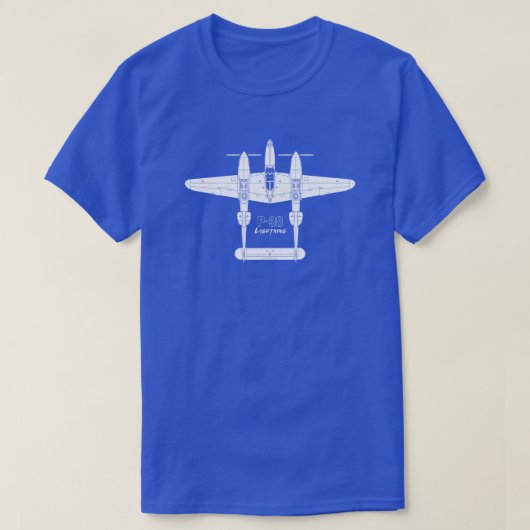 P-38稲妻 Tシャツ (デザイン正面)
