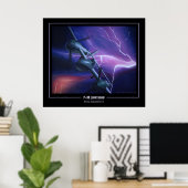 P-38稲妻fork-tailデビルポスター ポスター (ホームオフィス)