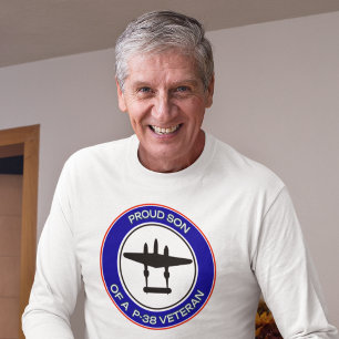 P-38退役軍人の息子として誇り Tシャツ