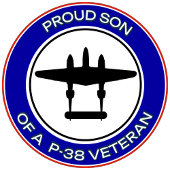 P-38退役軍人の息子として誇り Tシャツ
