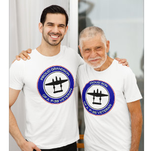P-38退役軍人の息子として誇り Tシャツ