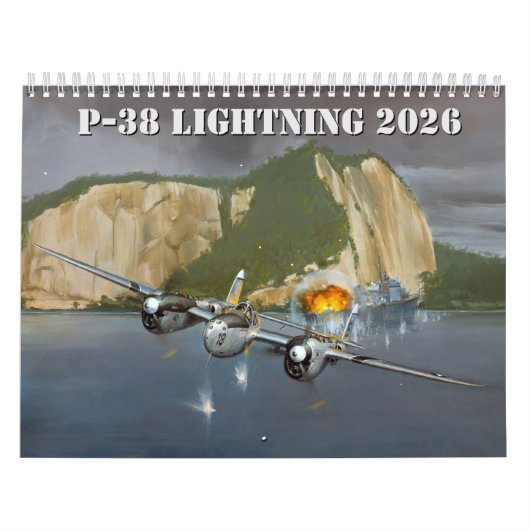 P-38 ライトニング 公式 2026 カレンダー (カバー)