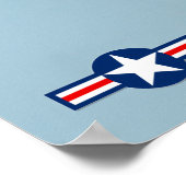 P-38 LIGHTNING and F-35A LIGHTNING II ポスター (角)