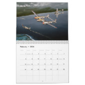 P-38 Lightning Authorized 2026 Calendar カレンダー (2月 2026)