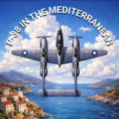 P-38 Lightning in the Mediterranean Theater クッション