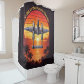 P-38 Lightning in the Pacific シャワーカーテン (インサイチュ)