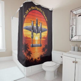 P-38 Lightning in the Pacific シャワーカーテン