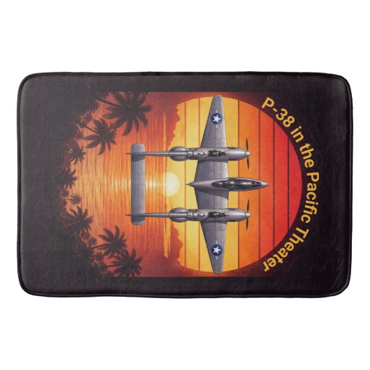 P-38 Lightning in the Pacific バスマット (正面)