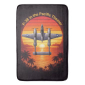 P-38 Lightning in the Pacific バスマット (正面縦)