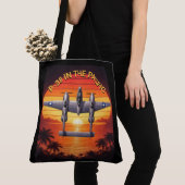 P-38 Lightning in the Pacific Theater トートバッグ (クローズアップ)