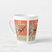 P-39 Airacobra カフェラテマグ (左アングル)