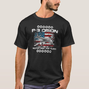 P-3 オリオン 潜水艦ハンター ASW 飛行機 ヴィンテージ ベテラン Tシャツ