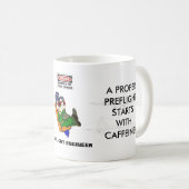 P-3 FEの飛行前か飛行後のマグ コーヒーマグカップ (正面右)