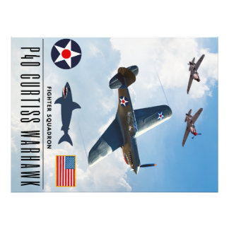P-40カーティスウォーホーク戦闘隊 フォトプリント           