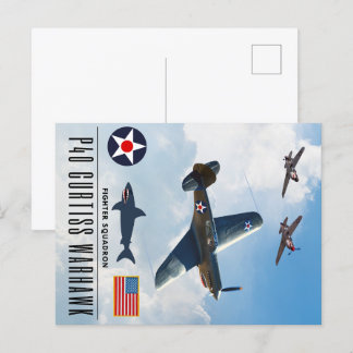 P-40カーティスウォーホーク戦闘隊 ポストカード