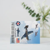 P-40カーティスウォーホーク戦闘隊 ポストカード (スタンド正面)