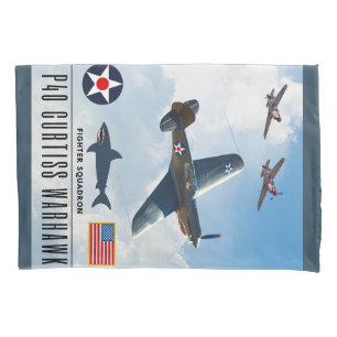 P-40カーティスウォーホーク戦闘隊 枕カバー