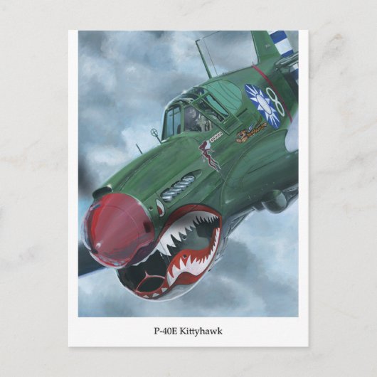P-40キティホーク ポストカード (正面)