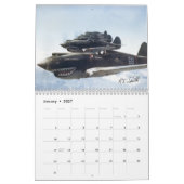 P-40ワルホーク カレンダー (1月 2027)