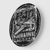 P-40ワルホーク ラージ壁時計 (傾斜)
