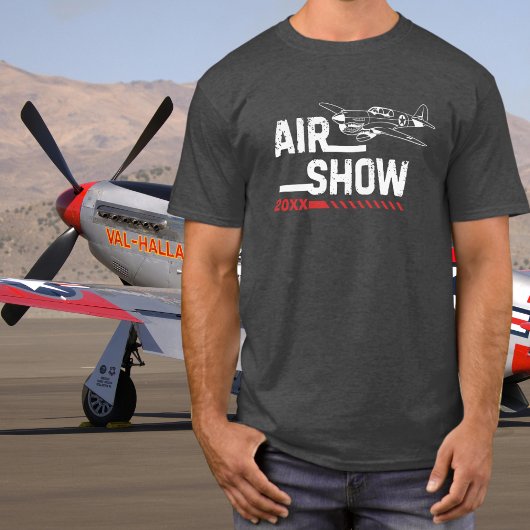 P-40ヴィンテージ飛行機放送WWIIカスタム年 Tシャツ