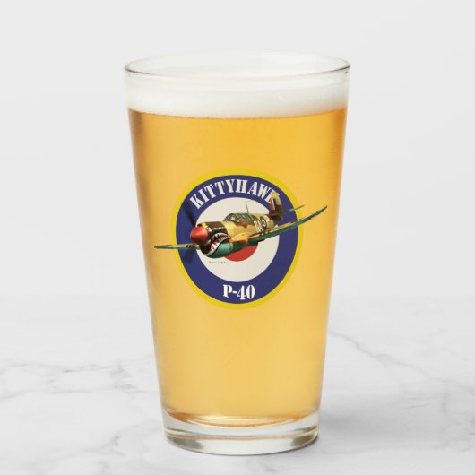 "P-40 Kittyhawk" タンブラーグラス (ドリンク正面)