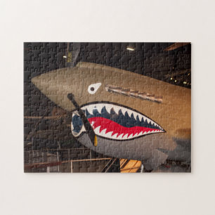 P-40 Warhawkの戦闘機のパズル ジグソーパズル