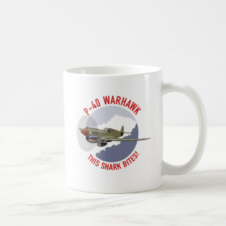 P-40 Warhawkの鮫の口 コーヒーマグカップ