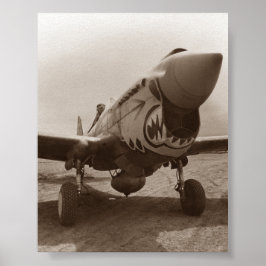 P-40 Warhawk – 第二次世界大戦 ポスター
