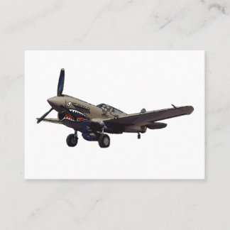 P-40 Warhawk aircraft Cards 名刺