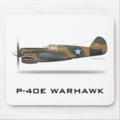 P-40E WARHAWK マウスパッド (正面)