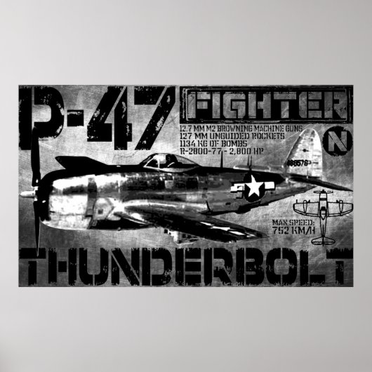 P-47サンダーボルト ポスター (正面)