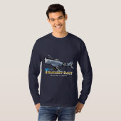 P-47 Thunderboldの第二次世界大戦の伝説 Tシャツ (正面フル)
