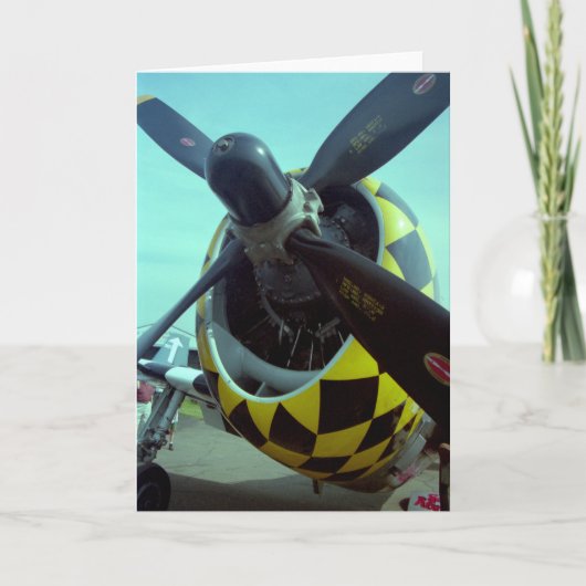 P-47 Thunderboltグリーティングカード カード (正面)