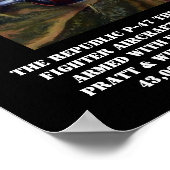 P-47 Thunderbolt戦闘機ポスター ポスター (角)