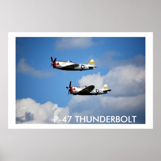 P-47 THUNDERBOLT "ナイスジャグ" ポスター (正面)