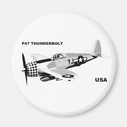 P-47 THUNDERBOLT マグネット (正面)