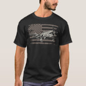 P-47 Thunderbolt American Fighter Plane Tシャツ (正面)