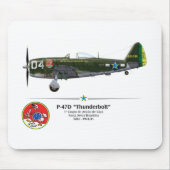 P-47D Thunderbolt - Senta a Pua - FAB マウスパッド (正面)