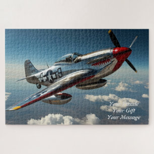 P-51フライト中のマスタング – 空の伝説 ジグソーパズル