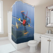 P-51マスタング戦闘機 シャワーカーテン (インサイチュ)