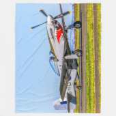 P-51マスタング フリースブランケット (正面)