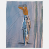 P-51マスタング フリースブランケット (正面)