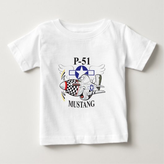 p-51マスタング ベビーTシャツ (正面)