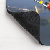 P-51ムスタングの戦闘機 マウスパッド (コーナー)