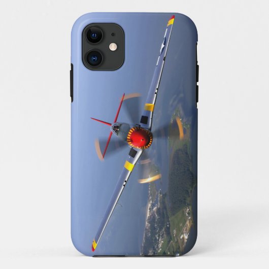 P-51ムスタングの戦闘機 Case-Mate iPhoneケース (裏面)